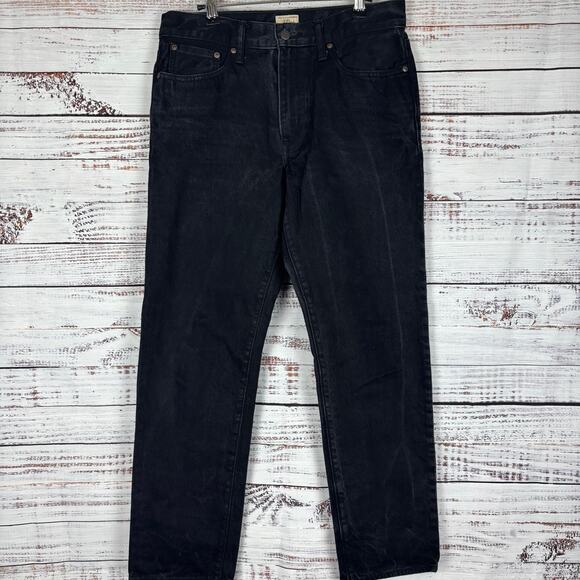 J. Crew jeans black size 30 denim relaxed casual  Classic Straight leg Jeans - Picture 2 of 6